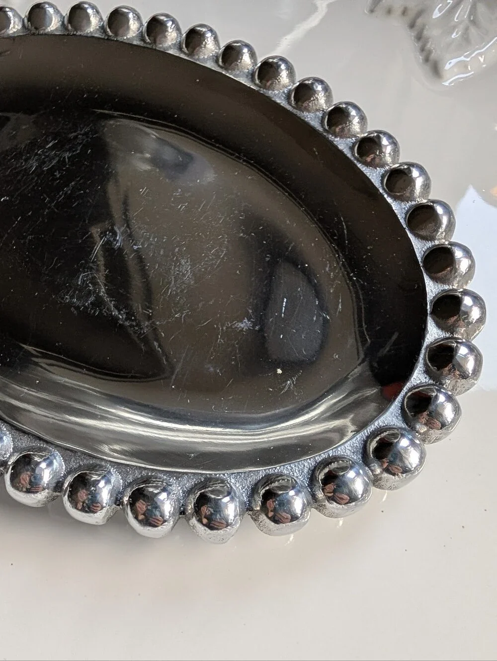 MARIPOSA BRILLANTE pearled soap dish